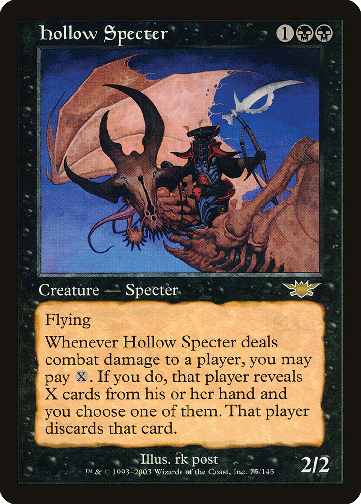 Hollow Specter (LGN-075) [Legions] MTG Single Wizards of the Coast