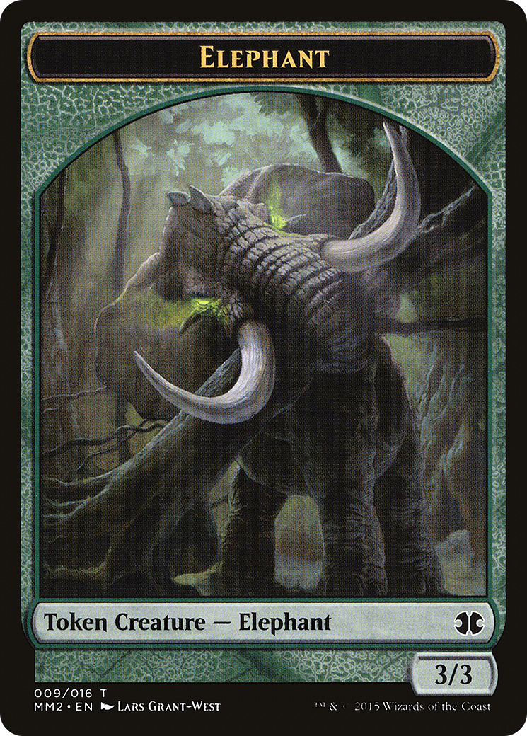 Elephant Token (MM2-009) [Tokens] Modern Masters 2015 Tokens MTG Single Wizards of the Coast