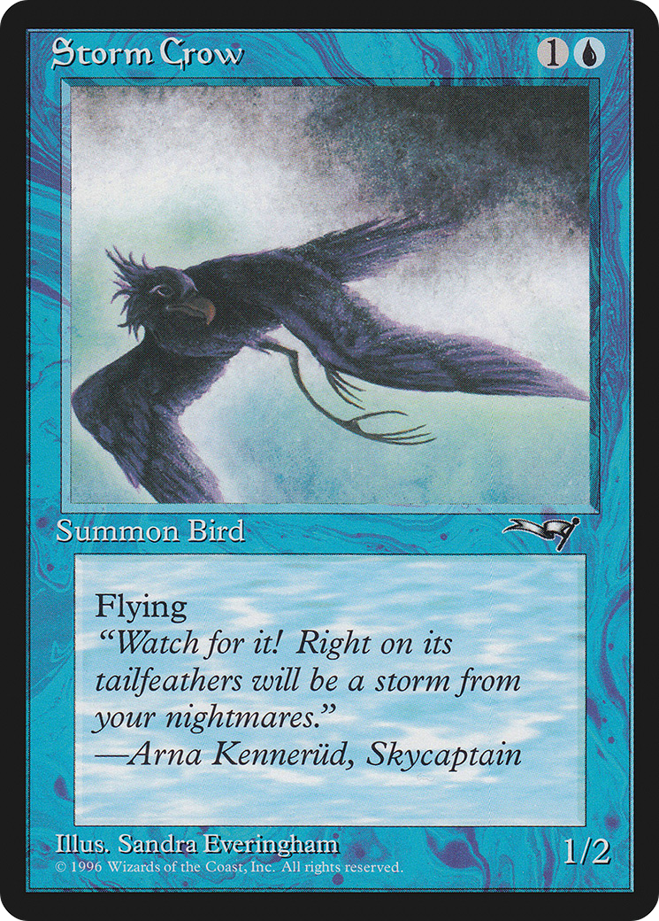 Storm Crow (ALL-36B) [Alliances] MTG Single Wizards of the Coast