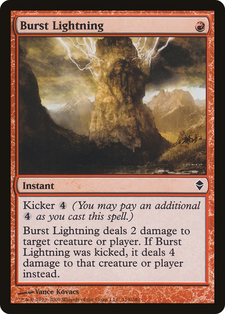 Burst Lightning (ZEN-119) [Zendikar] Foil MTG Single Wizards of the Coast