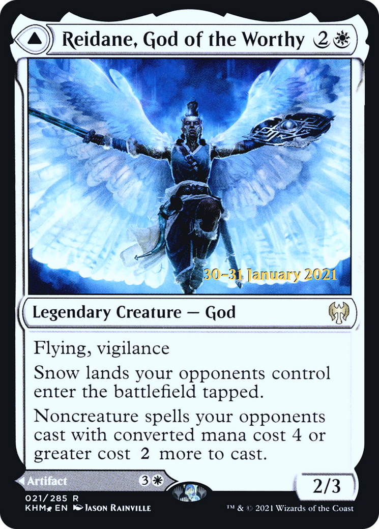 Reidane, God of the Worthy (PRE-021) [Kaldheim Promos] Foil MTG Single Wizards of the Coast