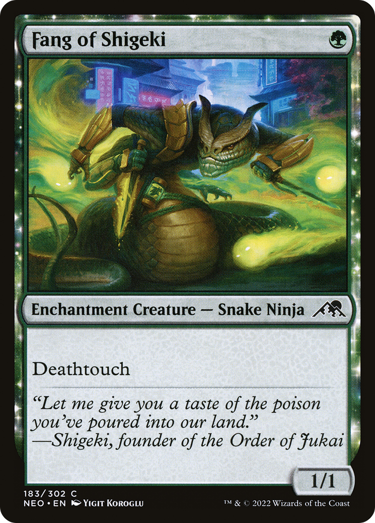 Fang of Shigeki (NEO-183) [Kamigawa: Neon Dynasty] MTG Single Wizards of the Coast