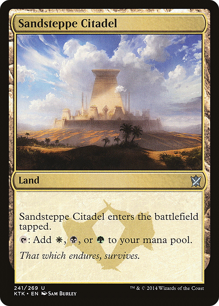 Sandsteppe Citadel (KTK-241) [Khans of Tarkir] MTG Single Wizards of the Coast