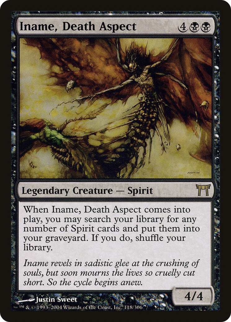 Iname, Death Aspect (CHK-118) [Champions of Kamigawa] MTG Single Wizards of the Coast