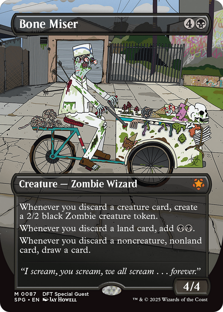Bone Miser (SPG-087) [Special Guests] (Borderless) Foil MTG Single Wizards of the Coast