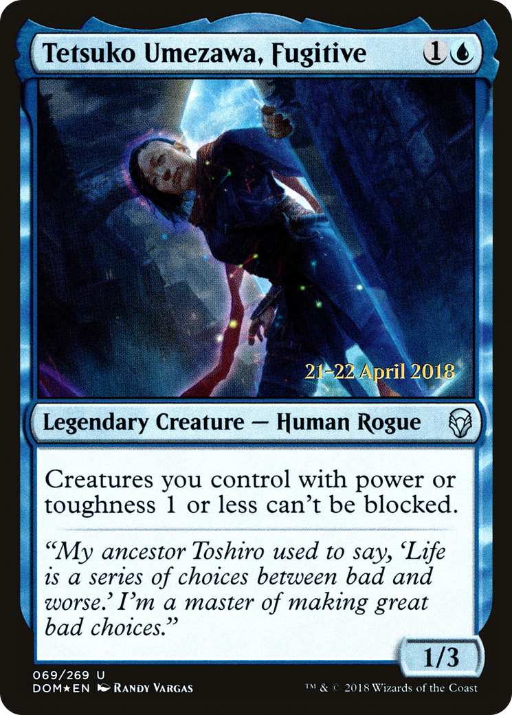 Tetsuko Umezawa, Fugitive (PRE-069) [Dominaria Promos] Foil MTG Single Wizards of the Coast