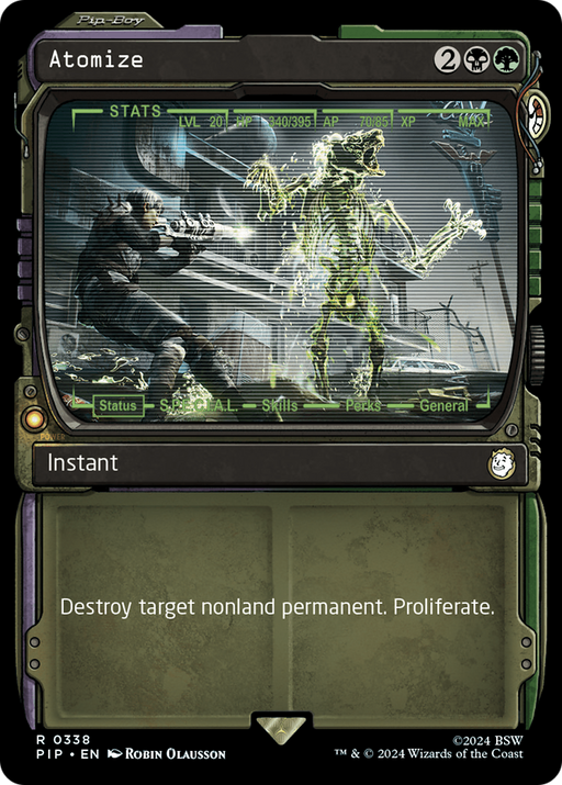 Atomize (PIP-338) [Fallout] (Showcase) MTG Single Wizards of the Coast