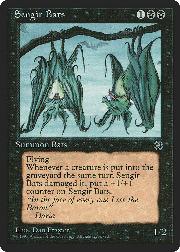 Sengir Bats (HML-57B) [Homelands] MTG Single Wizards of the Coast