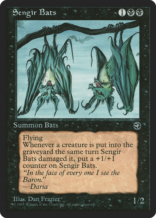 Sengir Bats (HML-57B) [Homelands] MTG Single Wizards of the Coast