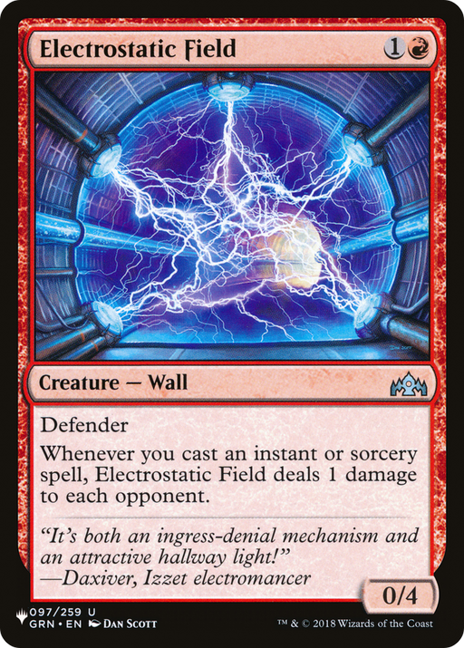 Electrostatic Field (LIST-097/259) [Mystery Booster] The List MTG Single Wizards of the Coast