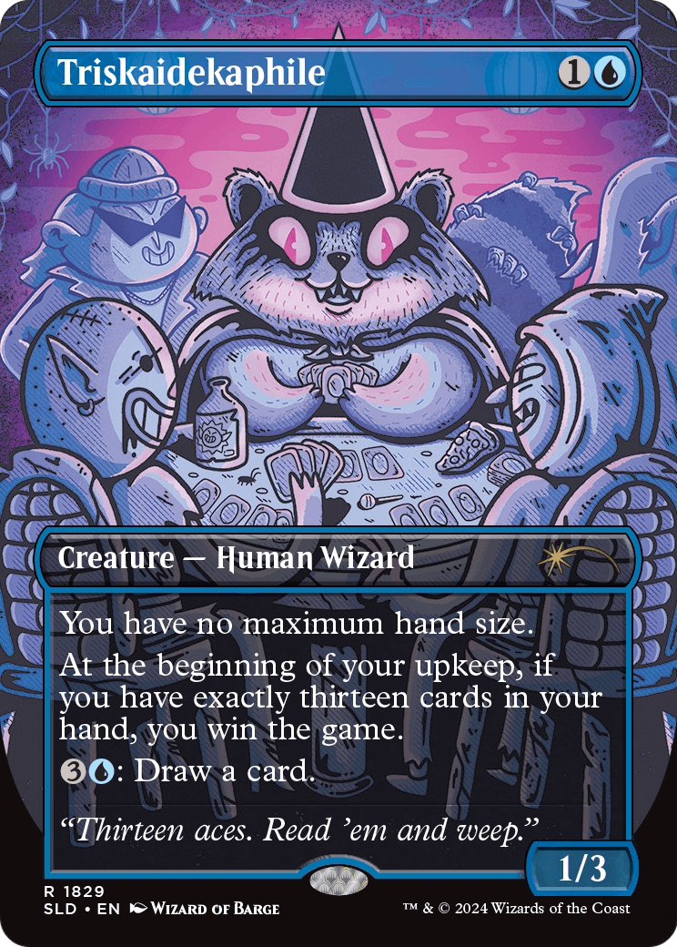 Triskaidekaphile (Rainbow Foil) (SLD-1829) [Secret Lair] Drop (Borderless) Foil MTG Single Wizards of the Coast