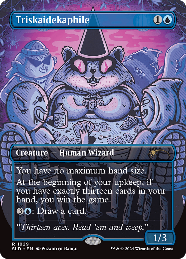 Triskaidekaphile (SLD-1829) [Secret Lair] Drop (Borderless) Foil MTG Single Wizards of the Coast