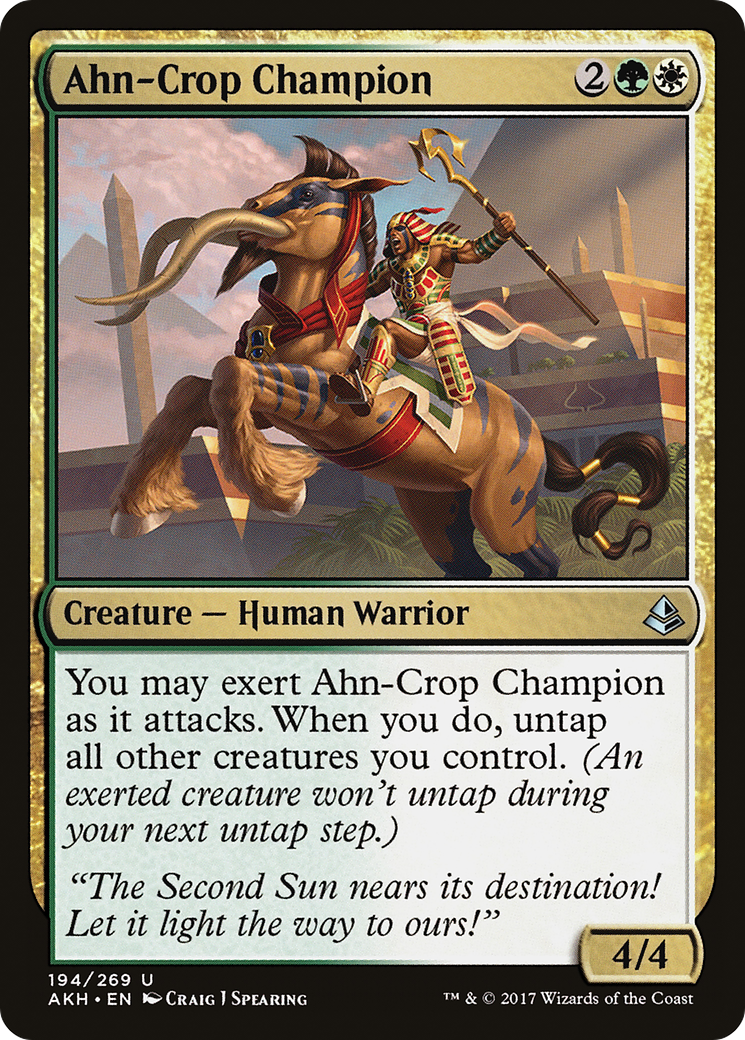 Ahn-Crop Champion (AKH-194) [Amonkhet] MTG Single Wizards of the Coast