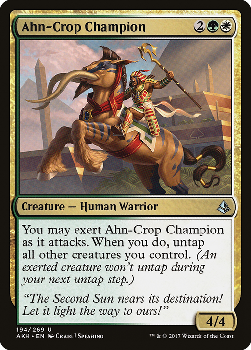 Ahn-Crop Champion (AKH-194) [Amonkhet] MTG Single Wizards of the Coast