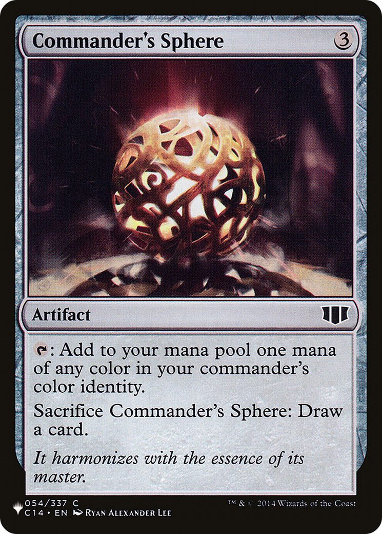 Commander's Sphere (LIST-C14-54) [Mystery Booster] The List MTG Single Wizards of the Coast