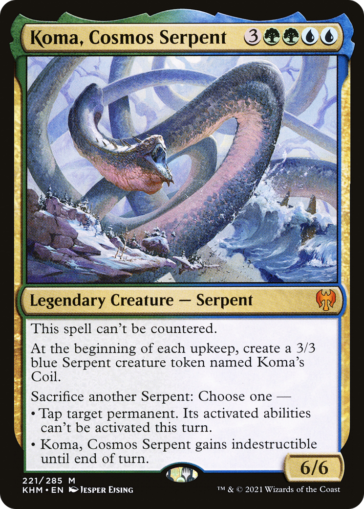 Koma, Cosmos Serpent (KHM-221) [Kaldheim] MTG Single Wizards of the Coast