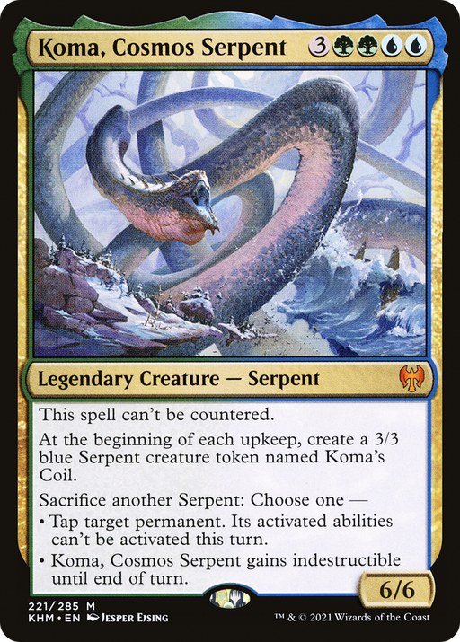 Koma, Cosmos Serpent (KHM-221) [Kaldheim] MTG Single Wizards of the Coast