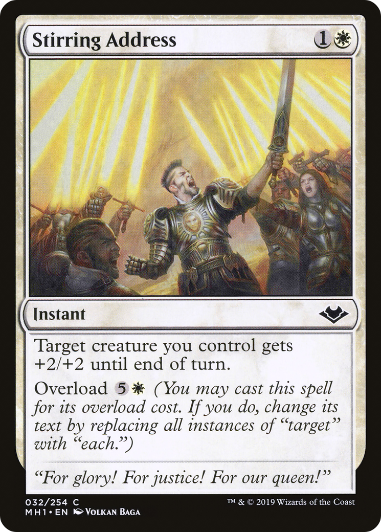 Stirring Address (MH1-032) [Modern Horizons] Foil MTG Single Modern Horizons