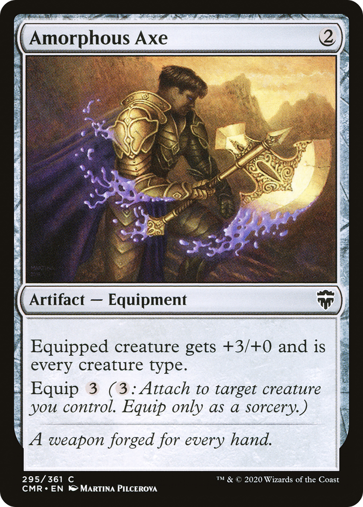 Amorphous Axe (CMR-295) [Commander Legends] MTG Single Wizards of the Coast