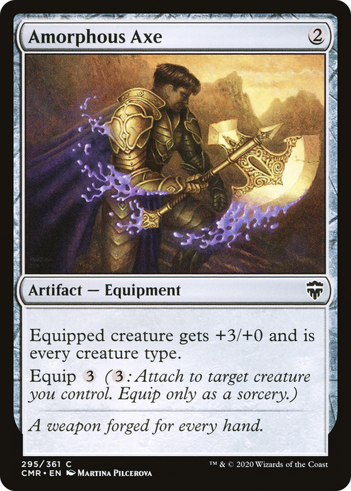 Amorphous Axe (CMR-295) [Commander Legends] Foil MTG Single Wizards of the Coast