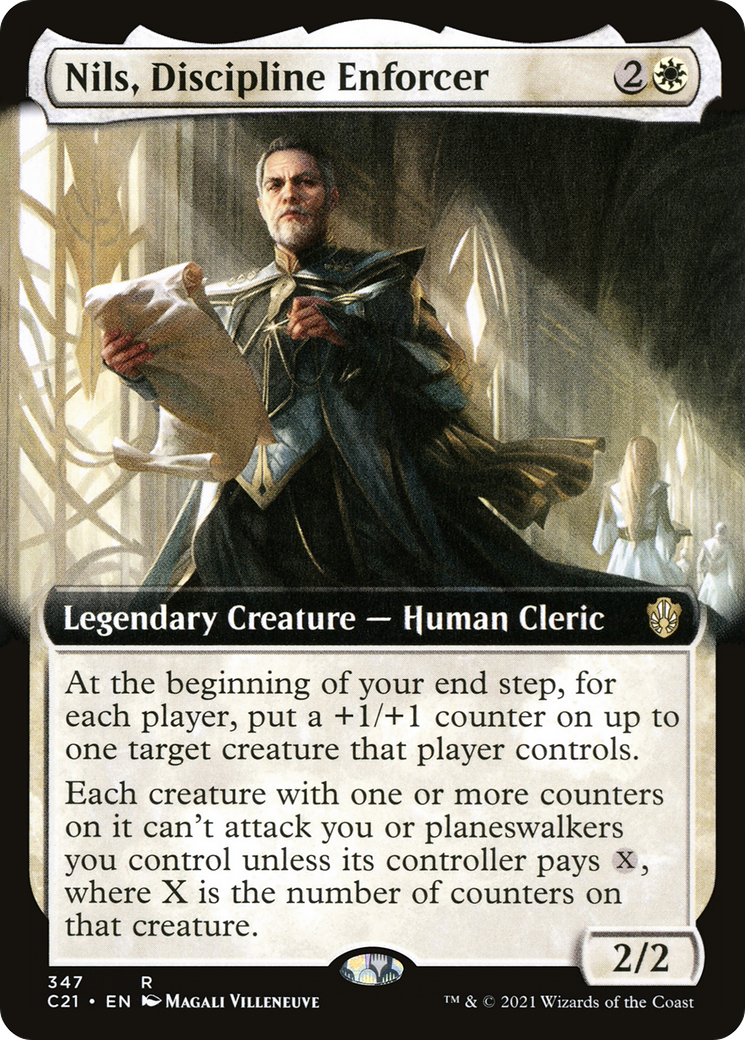 Nils, Discipline Enforcer (C21-347) [Commander 2021] (Extended Art) MTG Single Wizards of the Coast