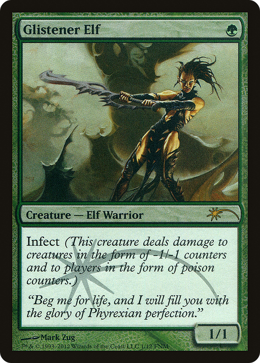 Glistener Elf (FNM-) [Misc] Friday Night Magic 2012 Foil MTG Single Wizards of the Coast