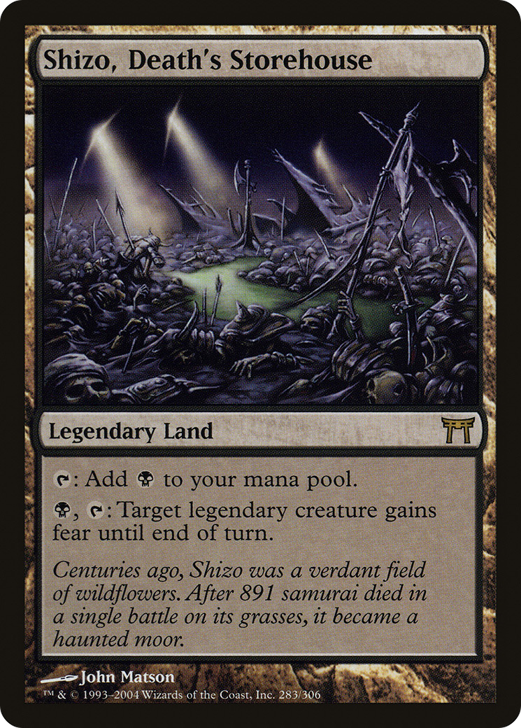 Shizo, Death's Storehouse (CHK-283) [Champions of Kamigawa] Foil MTG Single Wizards of the Coast