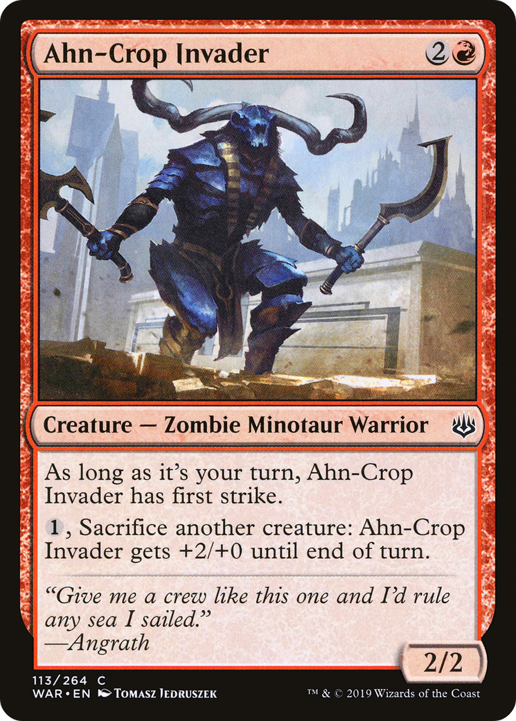 Ahn-Crop Invader (WAR-113) [War of the Spark] Foil MTG Single Wizards of the Coast