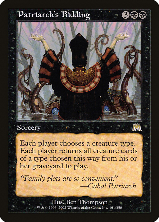 Patriarch's Bidding (ONS-161) [Onslaught] Foil MTG Single Wizards of the Coast