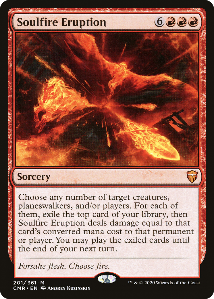 Soulfire Eruption (CMR-201) [Commander Legends] Foil MTG Single Wizards of the Coast