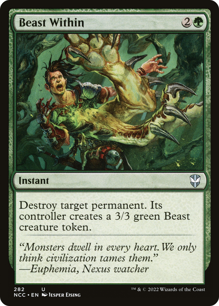 Beast Within (NCC-282) [New Capenna Commander] MTG Single Wizards of the Coast