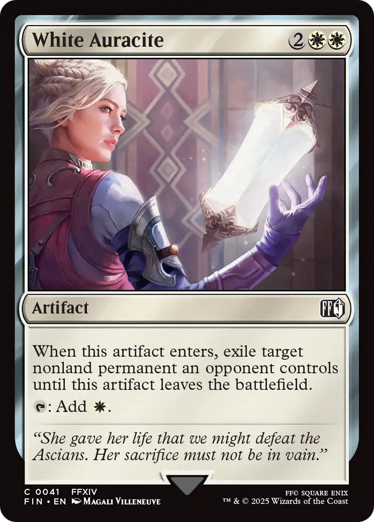 White Auracite (FIN-041) [FINAL FANTASY] Foil MTG Single Wizards of the Coast