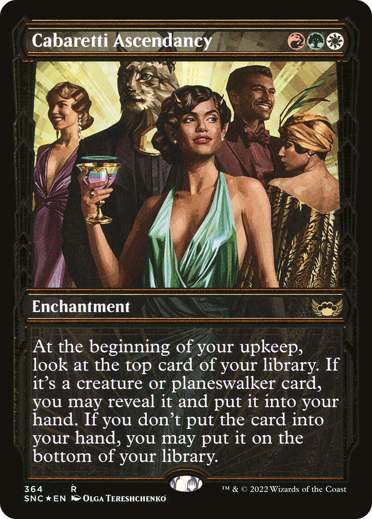 Cabaretti Ascendancy (Gilded Foil) (SNC-364) [Streets of New Capenna] (Showcase) Foil MTG Single Wizards of the Coast