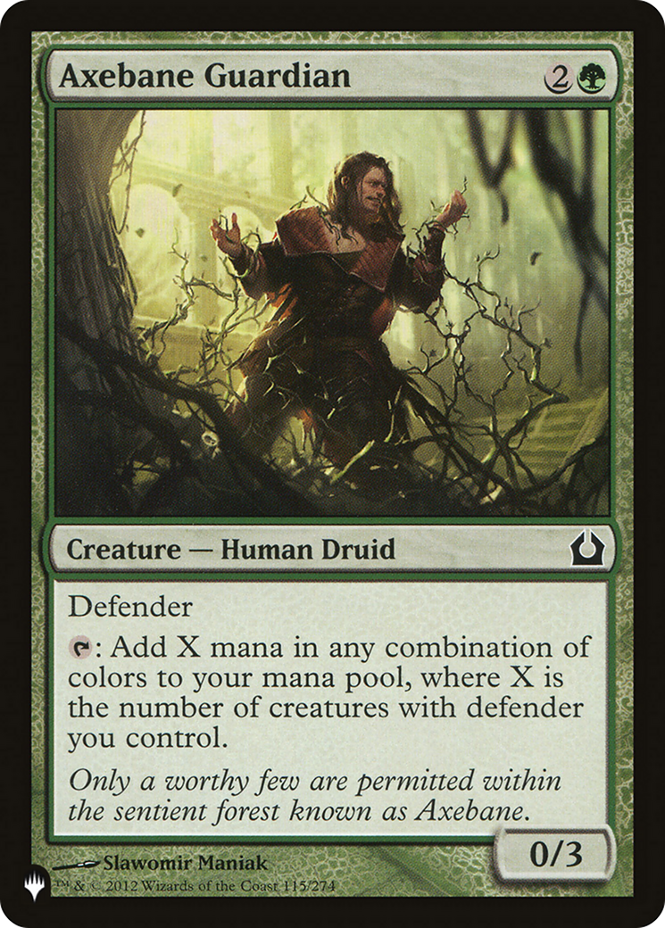 Axebane Guardian (LIST-RTR-115) [Mystery Booster] The List MTG Single Wizards of the Coast