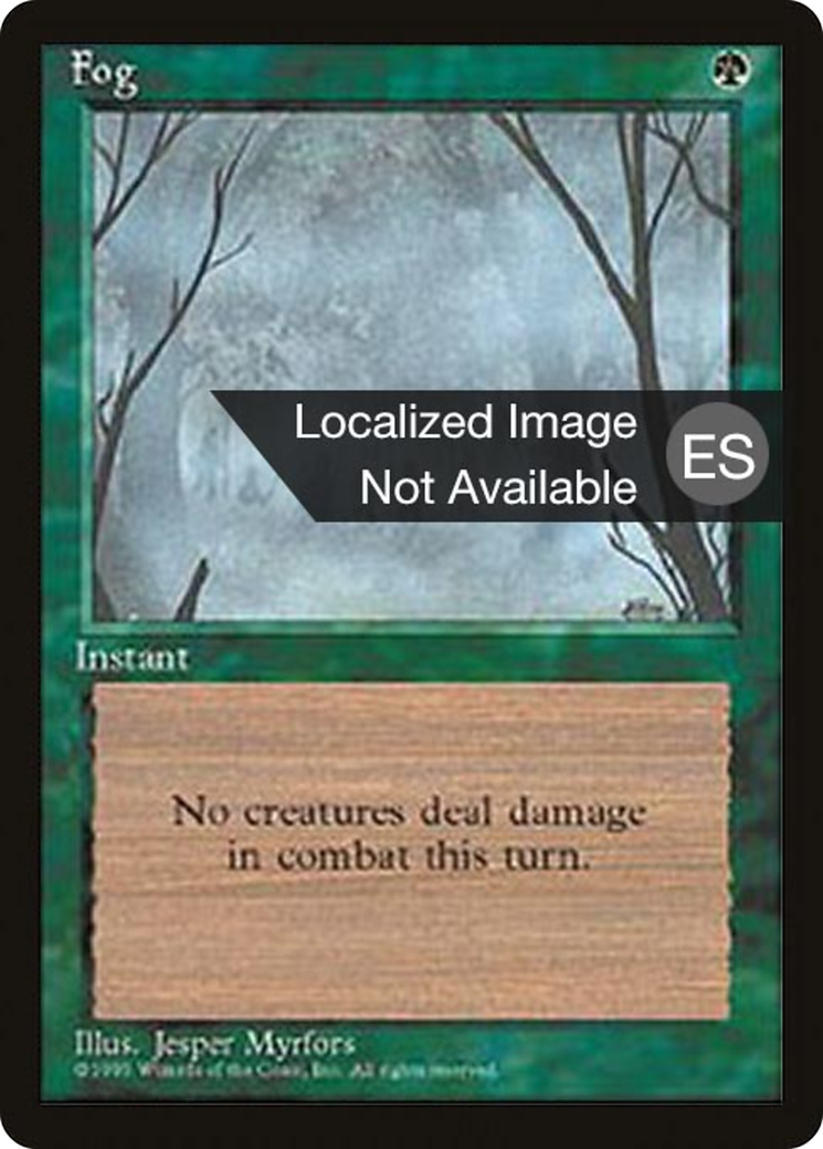 Fog (4BB-244) [Fourth Edition Foreign Black Border] MTG Single Wizards of the Coast