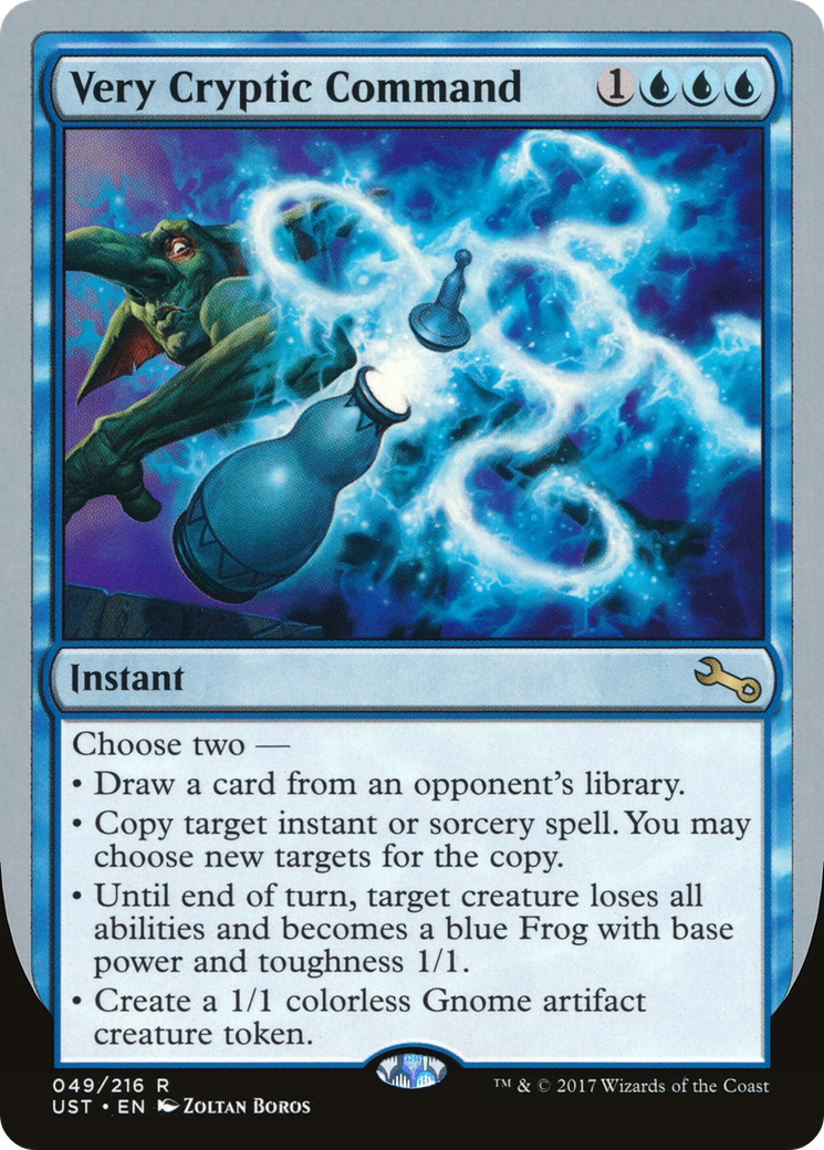 Very Cryptic Command (C) (UST-049) [Unstable] Foil MTG Single Wizards of the Coast