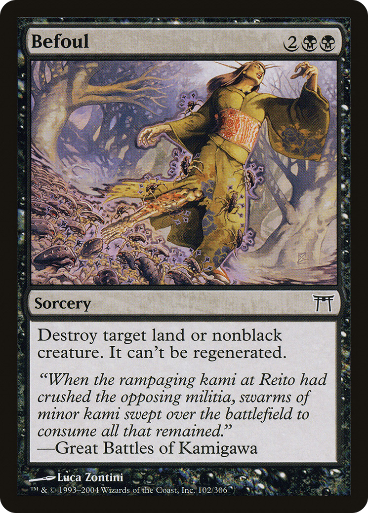 Befoul (CHK-102) [Champions of Kamigawa] MTG Single Wizards of the Coast