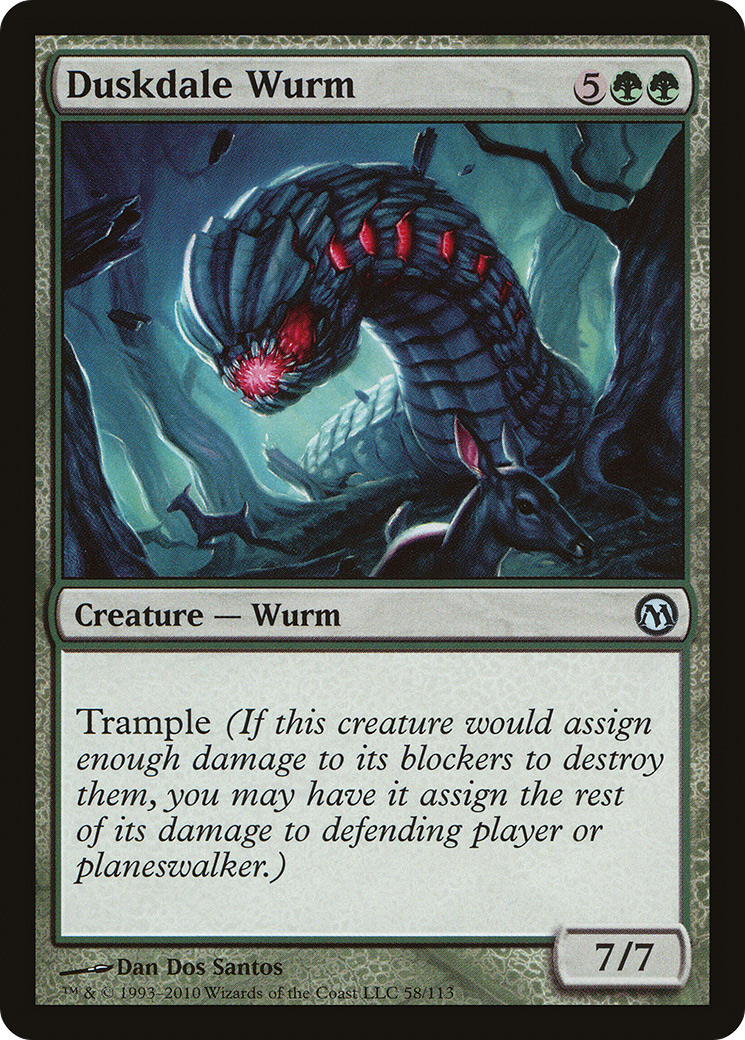 Duskdale Wurm (DPA-058) [Misc] Duels of the Planeswalkers MTG Single Wizards of the Coast