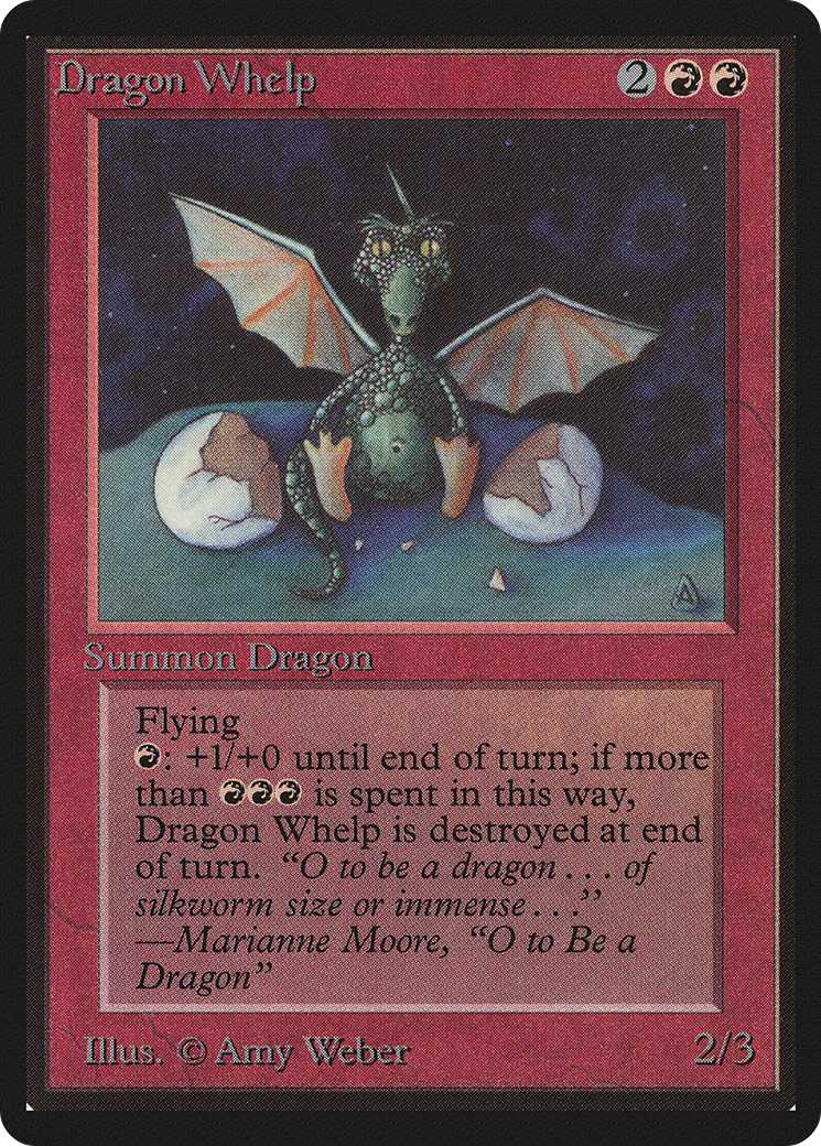 Dragon Whelp (LEB-) [Oldschool] Limited Edition Beta MTG Single Wizards of the Coast