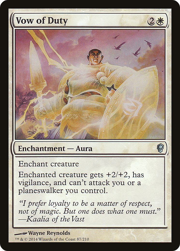 Vow of Duty (CNS-087) [Conspiracy] MTG Single Wizards of the Coast