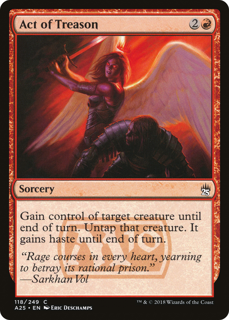 Act of Treason (A25-118) [Masters 25] MTG Single Wizards of the Coast
