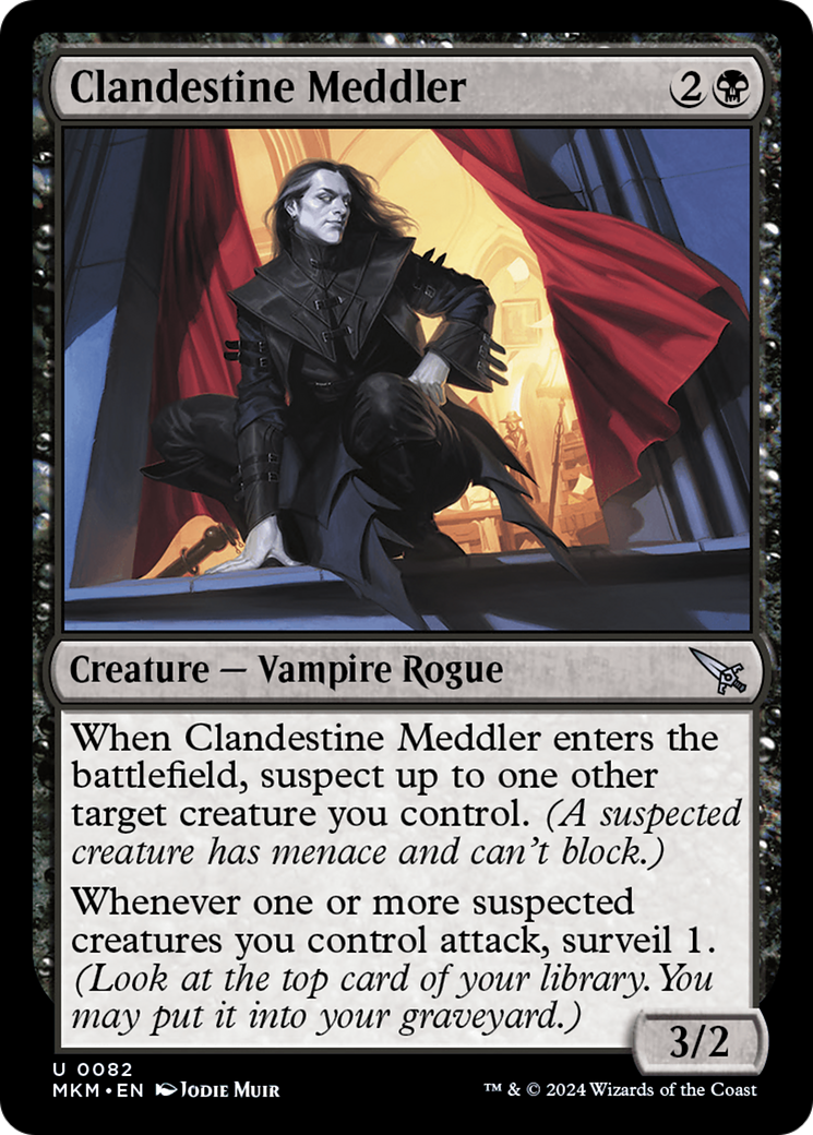 Clandestine Meddler (a) (MKM-082) [Murders at Karlov Manor] MTG Single Wizards of the Coast
