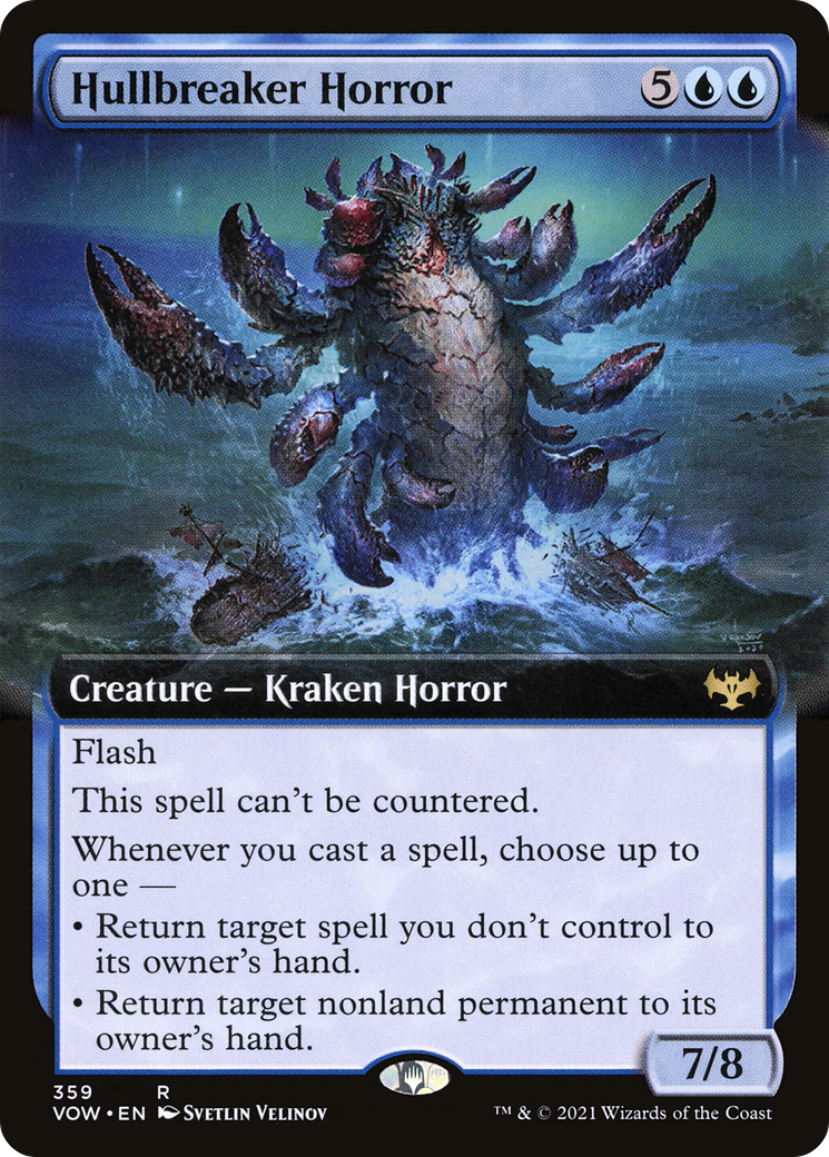 Hullbreaker Horror (VOW-359) [Innistrad: Crimson Vow] (Extended Art) Foil MTG Single Wizards of the Coast