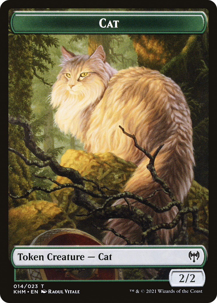 Cat (TKHM-014) [Tokens] Kaldheim Tokens MTG Single Wizards of the Coast