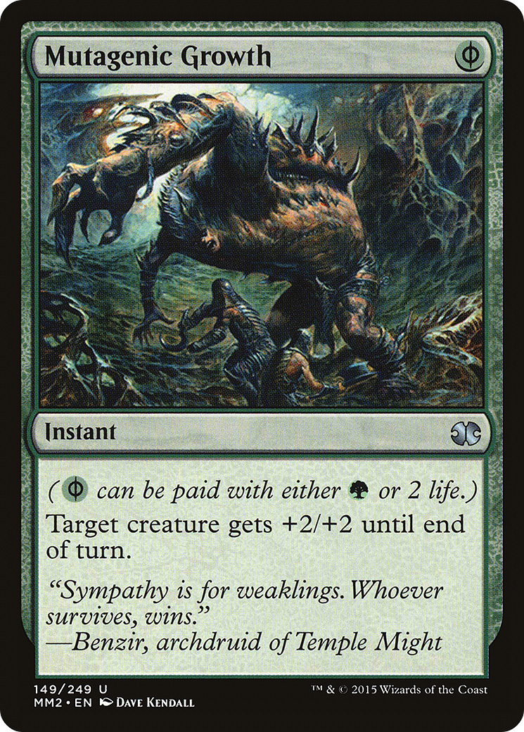 Mutagenic Growth (MM2-149) [Modern Masters 2015] MTG Single Modern Masters 2015