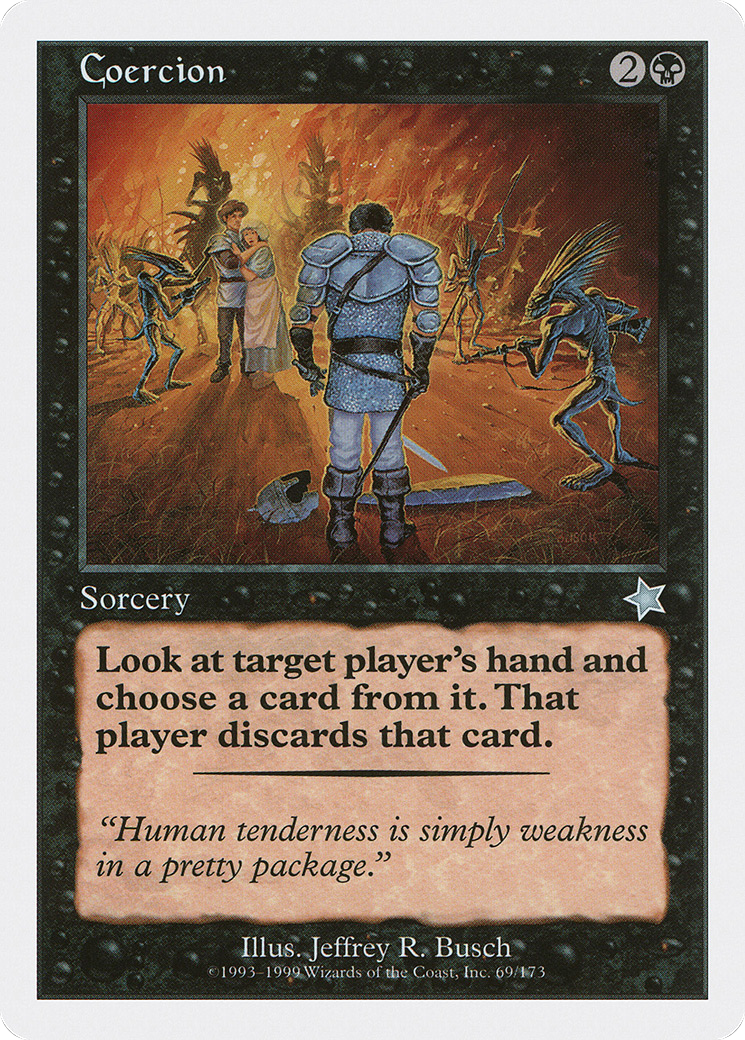 Coercion (S99-069) [Misc] Starter 1999 MTG Single Wizards of the Coast