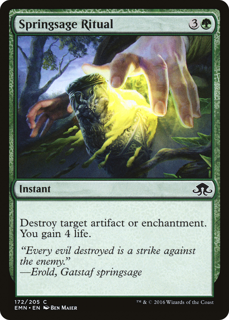 Springsage Ritual (EMN-172) [Eldritch Moon] MTG Single Wizards of the Coast