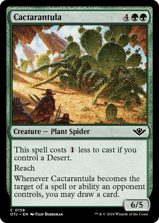 Cactarantula (OTJ-158) [Outlaws of Thunder Junction] Foil MTG Single Wizards of the Coast