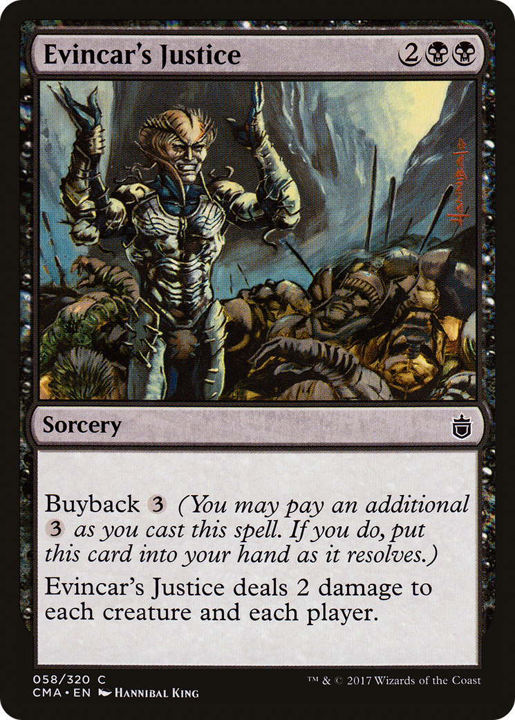 Evincar's Justice (CMA-058) [Commander Anthology] MTG Single Wizards of the Coast