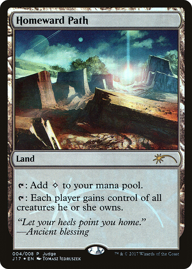 Homeward Path (JDG-004) [Misc] Judge Gift Cards 2017 Foil MTG Single Wizards of the Coast